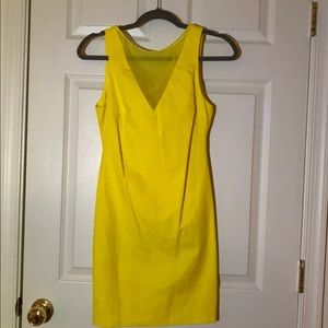 Yellow cocktail dress